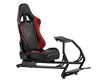 Lumi Classic Racing Simulator Cockpit Seat LRS03-BS with Monitor & Gear Shifter Mount / Black