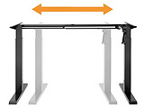 Lumi N05-22D Compact Manual Sit-Stand Desk Frame with Square Column