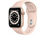 Apple Watch Series 6 GPS 40mm Gold Aluminum Case with Pink Sand Sport Band / Pink