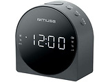 MUSE M-185 / Dual Alarm Clock Radio / Black