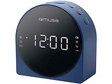 MUSE M-185 / Dual Alarm Clock Radio / Blue