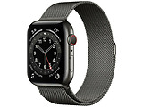 Apple Watch Series 6 GPS 44mm Graphite Stainless Steel Case with Graphite Milanese Loop / Graphite