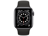 Apple Watch Series 6 GPS 40mm Space Gray Aluminum Case with Black Sport Band /