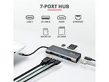 Trust Dalyx Aluminium 7-in-1 USB-C Multi-Port Docking Station /