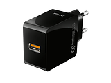 Trust 10W Ultra-Fast USB Wall Charger with QC3.0 / Black