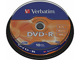 Verbatim DataLifePlus DVD-R AZO 4.7GB 16X MATT SILVER SURFAC x10 / 43523