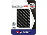 Verbatim Store 'n' Go Mini SSD 2.5" External 512GB 53236 / Black