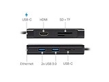 Chieftec DSC-801 Docking Station 8-in-1 / Black