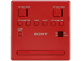 SONY ICF-C1T Clock Radio with dual alarm / Red