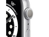 Apple Watch Series 6 GPS 44mm Aluminum Case with White Sport Band White