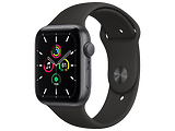 Apple Watch SE 44mm Aluminum Case with Anthracite Black Nike Sport Band Black