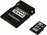 microSD GOODRAM M1AA / 64GB / SD adapter / M1AA-0640R12