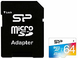 SiliconPower Elite Color microSDXC 64GB / XCSP064GBSTXBU1V20SP