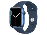 Apple Watch Series 7 GPS 45mm Blue Aluminium Case with Abyss Blue Sport Band Blue