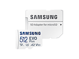 Samsung EVO Plus MB-MC512KA / 512GB MicroSD + SD adapter