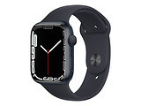 Apple Watch Series 7 GPS 45mm Midnight Black Case with Midnight Sport Band Black