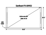 StarBoard FX-89WE2L / 89 Interactive whiteboard /