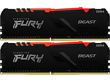 Kingston FURY Beast RGB / 2x 16GB DDR4 3000 / KF430C15BB1AK2/32