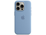 Apple iPhone 15 Pro Silicone Case with MagSafe Cyan