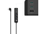HAMA Power Strip 2-Way + USB 65W