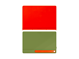 Samsung Galaxy Tab S10 FE PLUS Smart Book Cover Orange