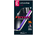 Cellularline Tempered Glass Reinforced Privacy for Apple iPhone 17